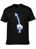 Funny Upward Pointing Arrow Cartoon T-Shirt