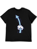 Funny Upward Pointing Arrow Cartoon T-Shirt