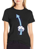 Funny Upward Pointing Arrow Cartoon T-Shirt