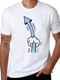 Funny Upward Pointing Arrow Cartoon T-Shirt