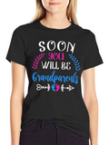 Soon You Will Be Grandparents T-Shirt Pregnancy Announcement