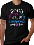 Soon You Will Be Grandparents T-Shirt Pregnancy Announcement