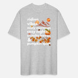 riding vibes misty mornings cozy nights crunchy