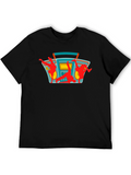 Boombox Dancer Graphic Black T-Shirt