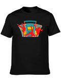 Boombox Dancer Graphic Black T-Shirt