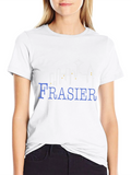 Frasier TV Show Seattle Skyline Black T-Shirt