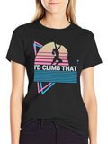 Rock Climbing Rock Climber Retro Classic Cotton Tee – Unisex Comfort For Any Season