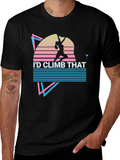 Rock Climbing Rock Climber Retro Classic Cotton Tee – Unisex Comfort For Any Season