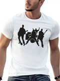 Rock N Roll Band Classic Cotton Tee – Unisex Comfort For Any Season