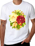 Roses 2 Classic Cotton Tee – Unisex Comfort For Any Season