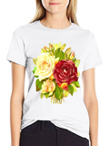 Roses 2 Classic Cotton Tee – Unisex Comfort For Any Season