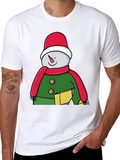 Festive Snowman Graphic Tee