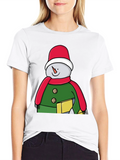 Festive Snowman Graphic Tee