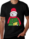 Festive Snowman Graphic Tee
