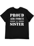 Proud Air Force Sister Graphic Tee