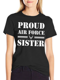 Proud Air Force Sister Graphic Tee