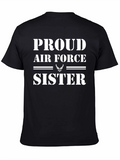 Proud Air Force Sister Graphic Tee