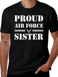 Proud Air Force Sister Graphic Tee