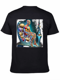 Abstract Pebble Person Black T-Shirt