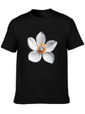 Floral Gemstone T-Shirt - Elegant Style