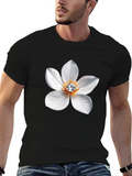 Floral Gemstone T-Shirt - Elegant Style