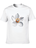 Floral Gemstone T-Shirt - Elegant Style