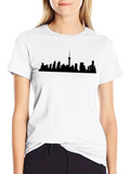 Skyline Silhouette Black T-Shirt