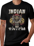 Indian Totem Graphic Print T-Shirt