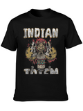 Indian Totem Graphic Print T-Shirt