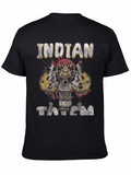 Indian Totem Graphic Print T-Shirt