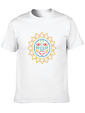 Aztec Sun Graphic Black T-Shirt