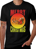 Merry Christmas Santa Sleigh T-Shirt