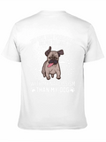 Narcissism Dog Graphic Tee - Black