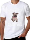 Narcissism Dog Graphic Tee - Black