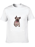 Narcissism Dog Graphic Tee - Black