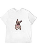 Narcissism Dog Graphic Tee - Black