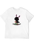 Strawberry Bunny Graphic T-Shirt