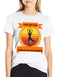 Yoga Lovers Black T-Shirt