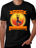 Yoga Lovers Black T-Shirt