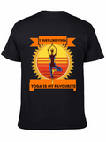 Yoga Lovers Black T-Shirt