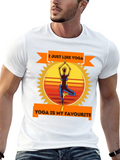 Yoga Lovers Black T-Shirt