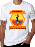 Yoga Lovers Black T-Shirt