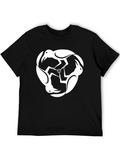 Abstract Crow T-Shirt - Black Cotton Tee