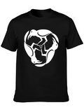 Abstract Crow T-Shirt - Black Cotton Tee