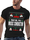 Trust Me Im A Music Conductor Christmas T-Shirt
