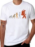 Evolution to Space T-Shirt - Unique Design