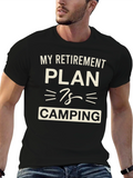 Retirement Plan Camping Graphic T-Shirt