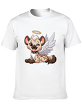 Angel Hyena Black Graphic Tee