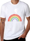 Rainbow Skiing T-Shirt