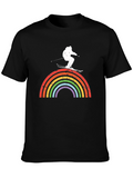 Rainbow Skiing T-Shirt